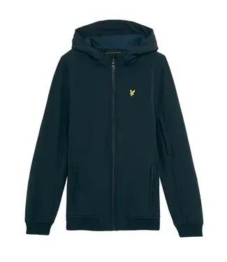 Lyle & Scott Softshell jas met capuchon - Navy blauw