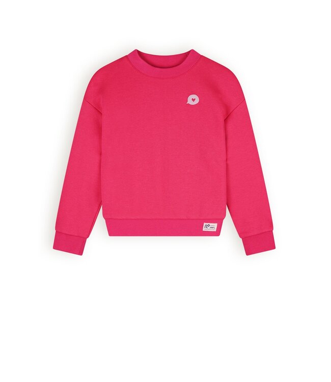 NoNo Meisjes zachte furry sweater - Konono - Azalea roze