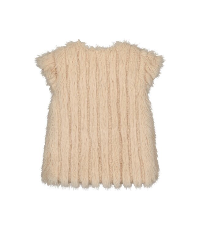 Like Flo Meisjes bodywarmer fur - Doutze - Taupe