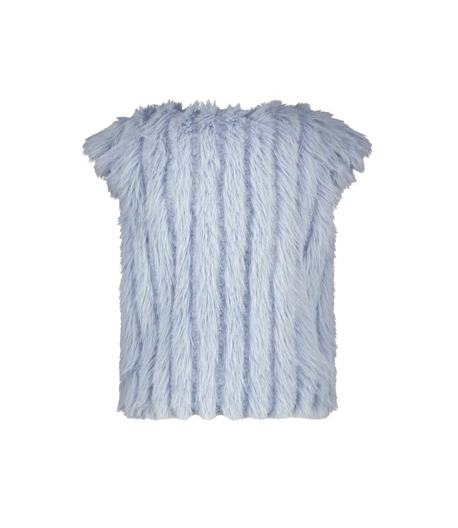 Like Flo Meisjes bodywarmer fur - Doutze - Lt denim
