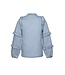 Like Flo Meisjes blouse chambray met ruffel - Carlijn - Lt denim