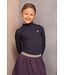 Like Flo Meisjes rok plisse glitter - Holly - Grape