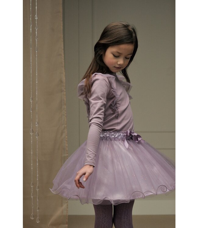 Le Chic Meisjes tule rok sterrenstof - Treacle - Sweet plums