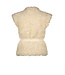 Le Chic Meisjes bodywarmer fur & voile - Emaro - Dreamy Creamy