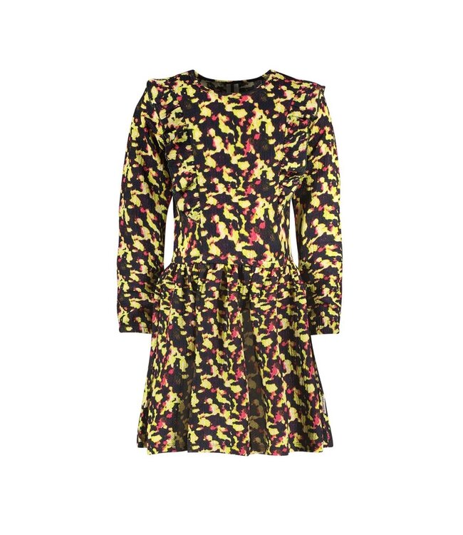 B.Nosy Meisjes jurk AOP Doutzen Electric AOP Kinderkleding tekoop