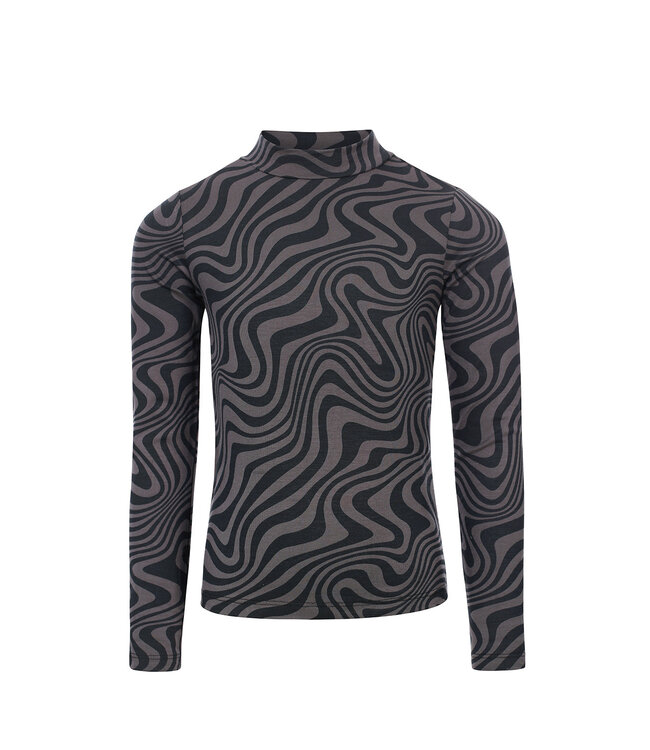 LOOXS 10sixteen Meisjes coltrui - Zwart swirl