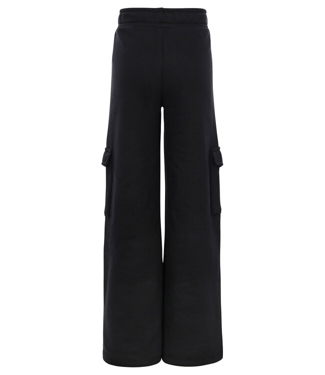 LOOXS Little Meisjes sweat broek wideleg - Zwart