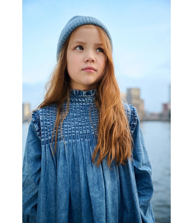 Tumble & Dry Meisjes jurk - Termignon - Denim acid wash