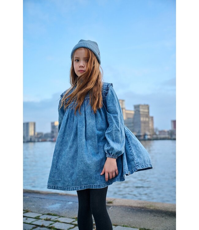 Tumble & Dry Meisjes jurk - Termignon - Denim acid wash