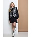 NoBell Meisjes teddy gilet print - Beddy - Zwart