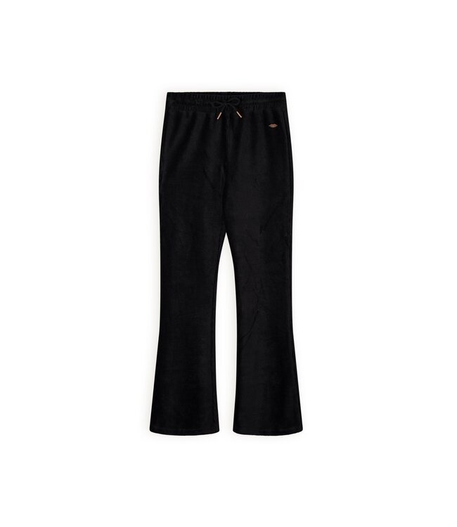 NoBell Meisjes flair broek velvet rib - Sady - Zwart