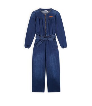 NoNo Meisjes jeans jumpsuit - Sasai - Navy blauw