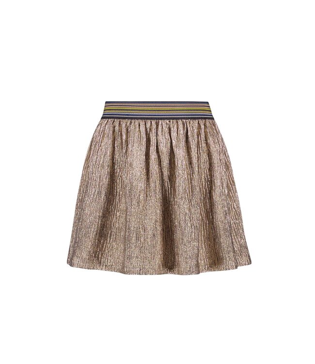 Like Flo Meisjes rok metallic print - Holly - Oud roze