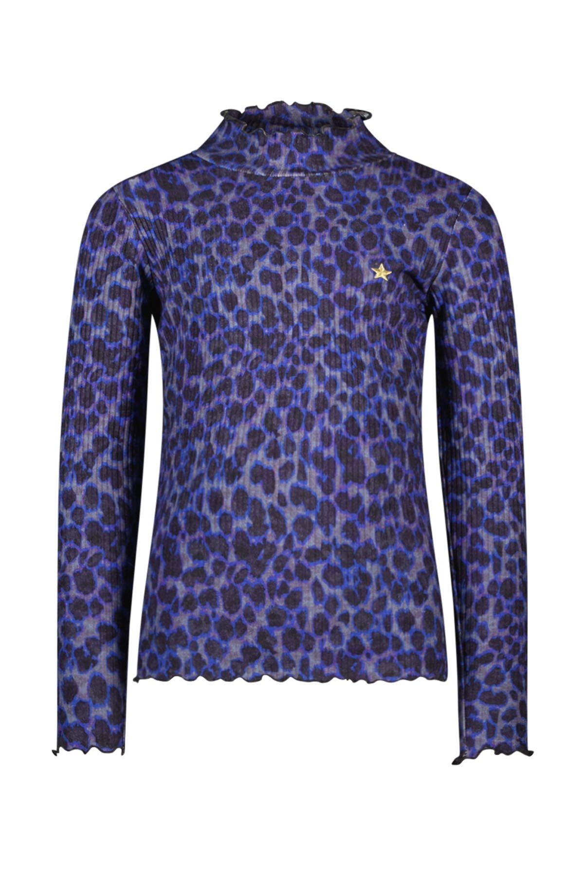Like Flo Meisjes top rib AOP Eef Lavender blauw AOP Kinderkleding tekoop