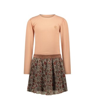 MAYCE Meisjes jurk rib mesh - Sorbet