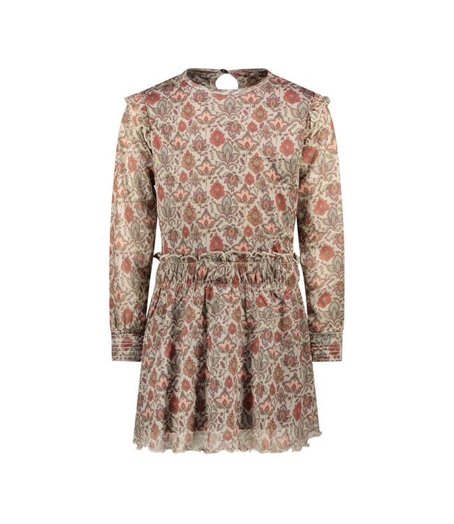 MAYCE Meisjes jurk mesh - Paisley