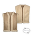 MAYCE Meisjes teddy gilet - Dessert zand