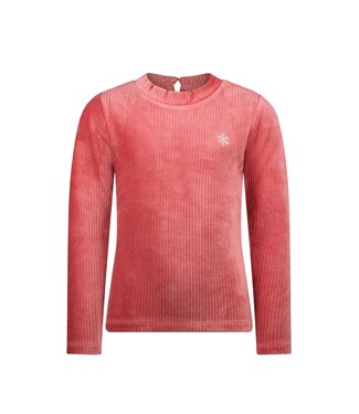 MAYCE Meisjes shirt rib velours - Rouge