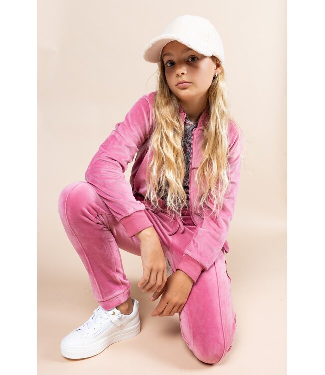 MAYCE Meisjes broek velvet - Lilac