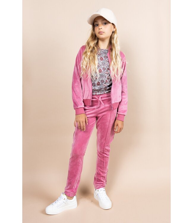 MAYCE Meisjes broek velvet - Lilac