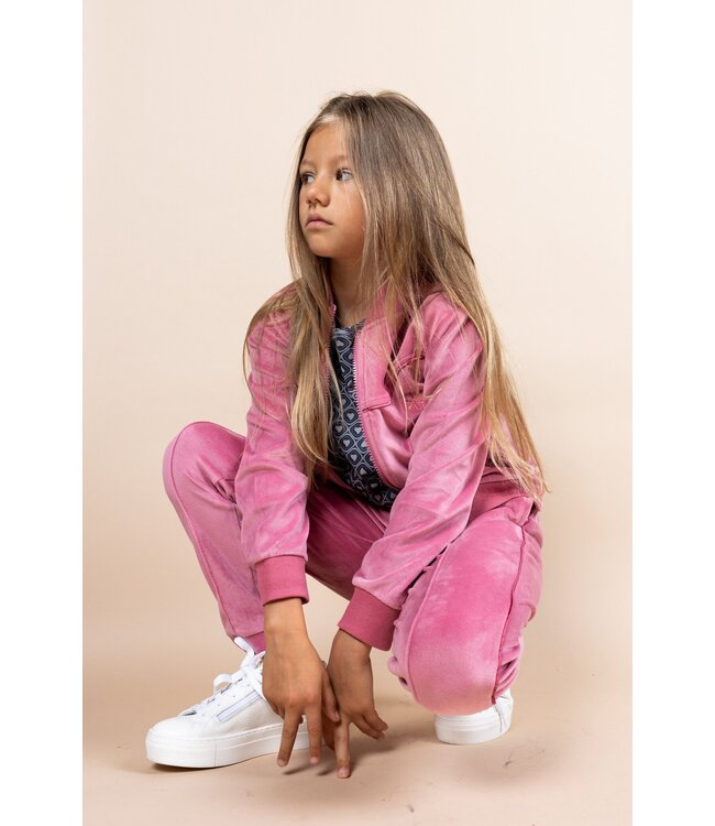 MAYCE Meisjes broek velvet - Lilac