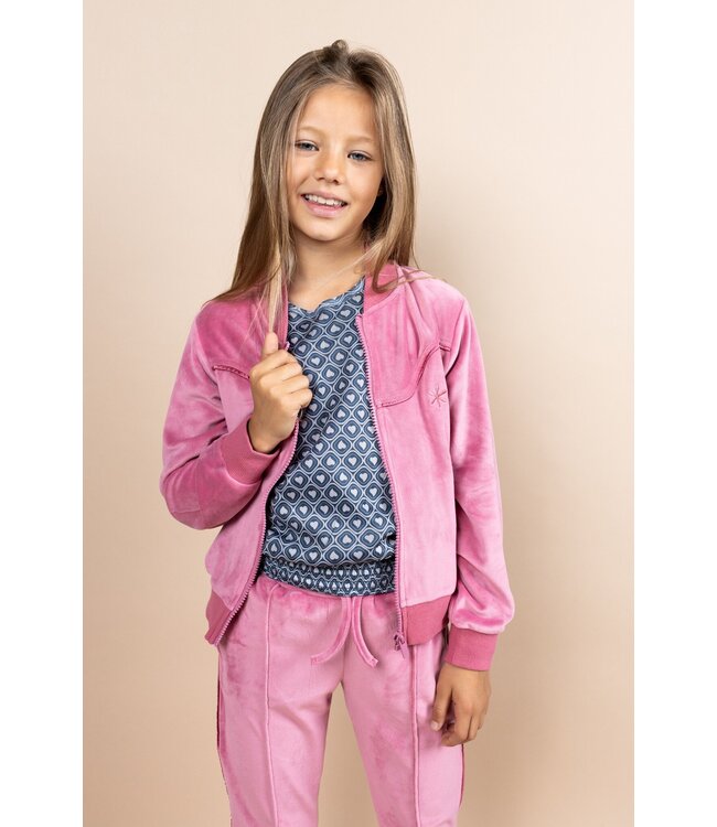 MAYCE Meisjes broek velvet - Lilac