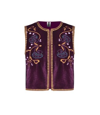 B.Nosy Meisjes gilet - Gaby - Grape Wine