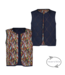 B.Nosy Meisjes reversibel gilet - Ginny - Amibitous AOP