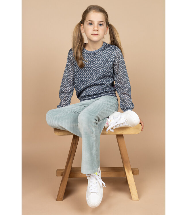 MAYCE Meisjes top mesh - Hartjes