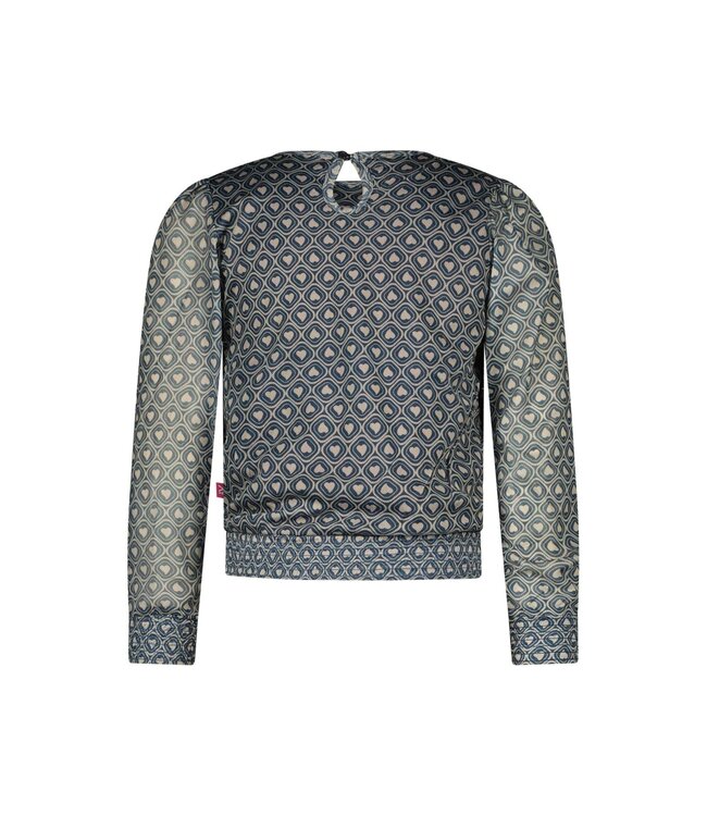MAYCE Meisjes top mesh - Hartjes