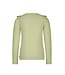 MAYCE Meisjes shirt rib ruffel - Pistache groen