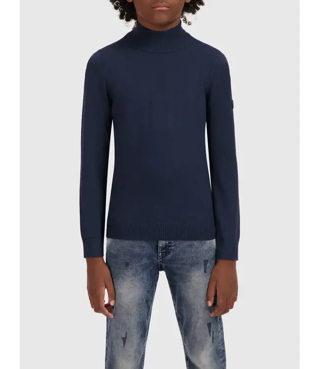 Ballin Trui gebreid regular fit - Navy blauw