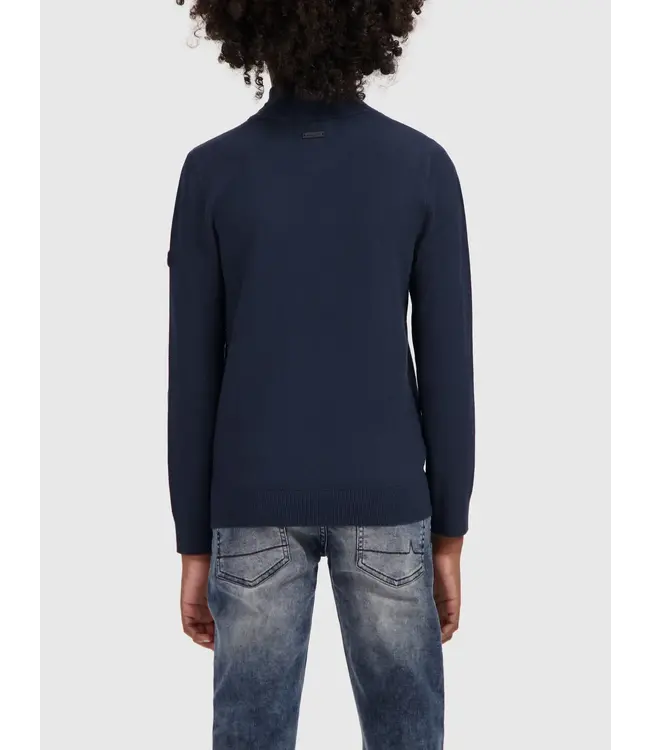 Ballin Trui gebreid regular fit - Navy blauw