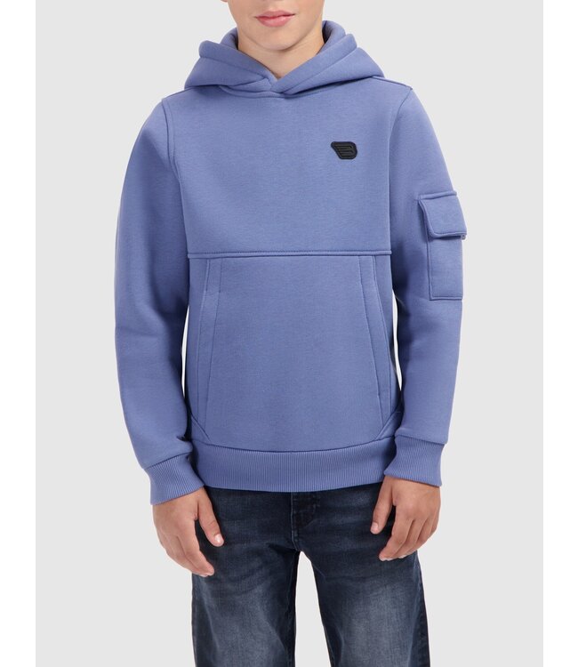 Ballin Hoodie slim fit - Blauw grijs