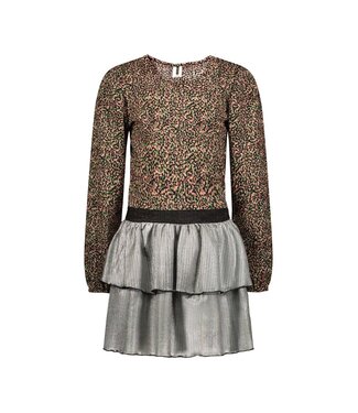 B.Nosy Meisjes jurk plisse - Daisy - Loving AOP