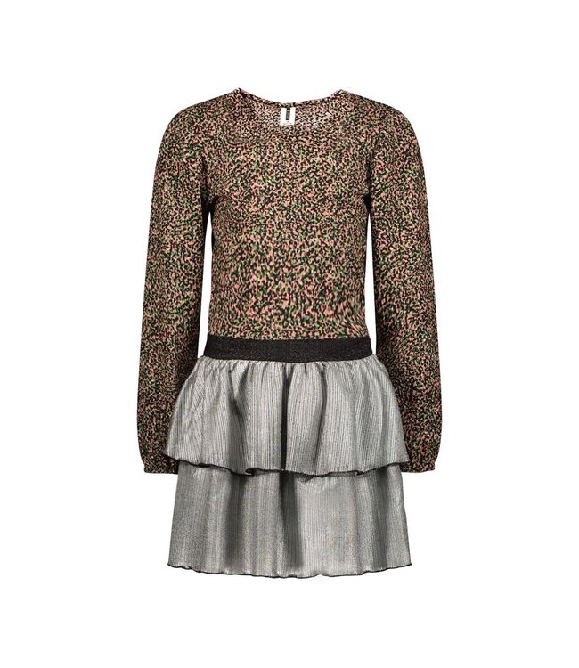 B.Nosy Meisjes jurk plisse - Daisy - Loving AOP
