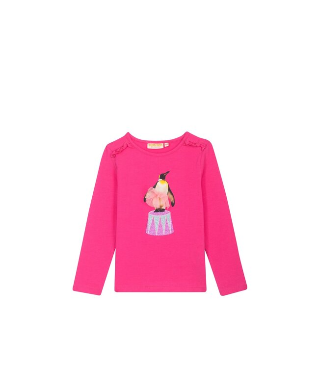 Someone Meisjes t-shirt LS - Donker roze