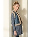 Like Flo Meisjes gilet teddy embroidery - Dewi - Indigo blauw