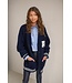 Like Flo Meisjes vest lang gebreid - Kaylee - Navy blauw