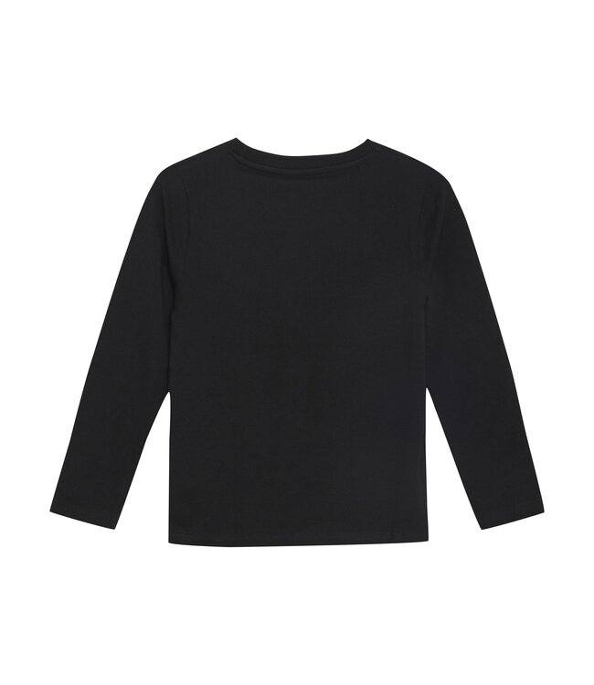 Minymo Jongens t-shirt LS - Zwart