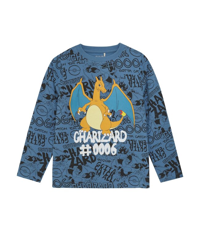 Minymo Jongens t-shirt LS - Blauw