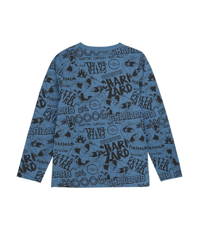 Minymo Jongens t-shirt LS - Blauw