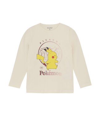 Minymo Meisjes t-shirt LS - Off wit