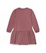 Minymo Meisjes sweat jurk - Deco roze