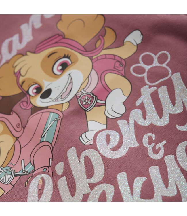 Minymo Meisjes t-shirt LS - Deco roze