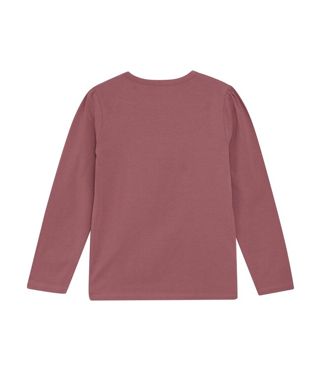 Minymo Meisjes t-shirt LS - Deco roze