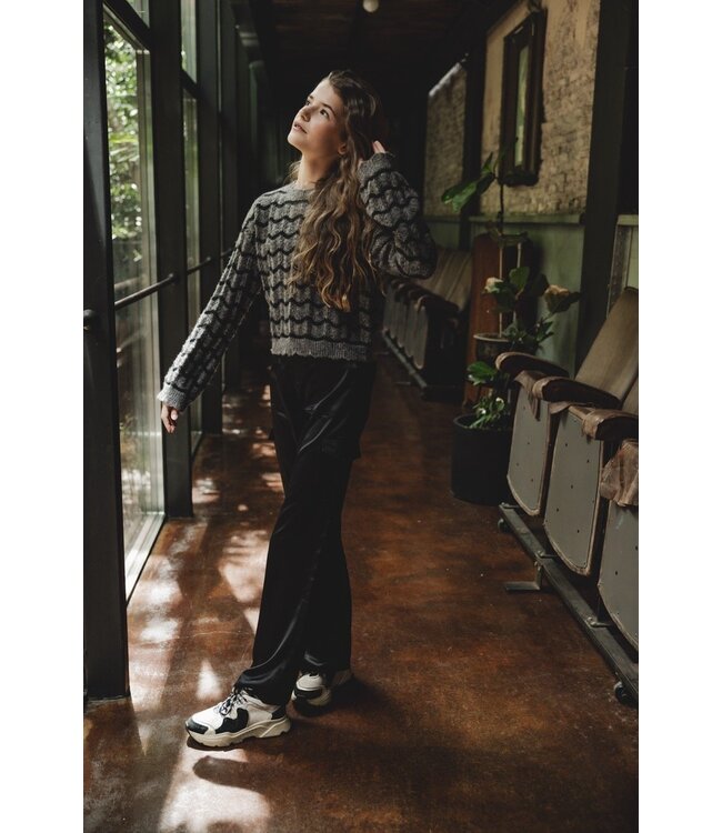 LOOXS 10sixteen Meisjes cargo broek - Zwart