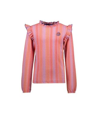 B.Nosy K3 Meisjes blouse - Bilie - Mermaid AOP