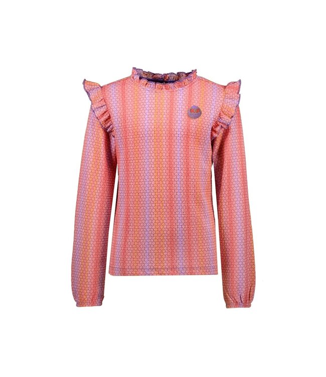 B.Nosy K3 Meisjes blouse - Bilie - Mermaid AOP