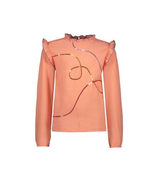 B.Nosy K3 Meisjes blouse - Bilie - Perzik